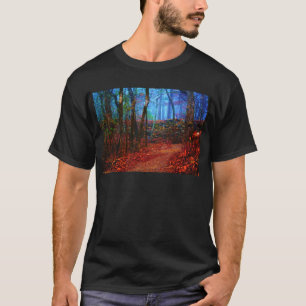 火・氷林油絵ギフトアパレル Tシャツ