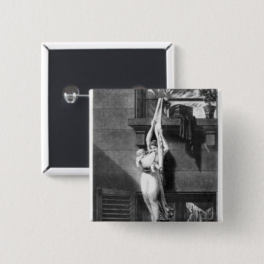 火 缶バッジ (正面&裏面)