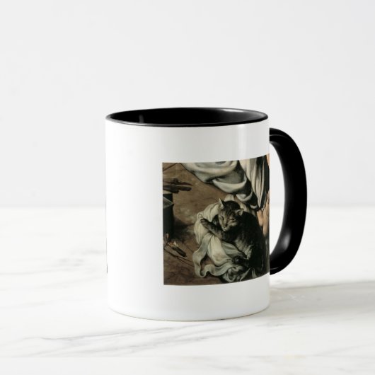 火、c.1532-33のまわりの神聖な家族 マグカップ (正面右)