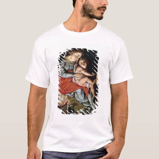 火、c.1532-33のまわりの神聖な家族 tシャツ (正面)
