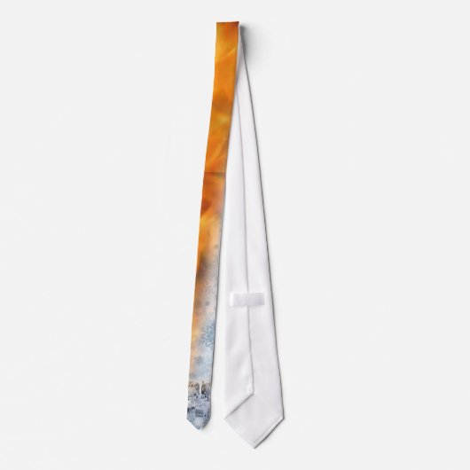 火「nの氷の人のタイ ネクタイ (裏面)