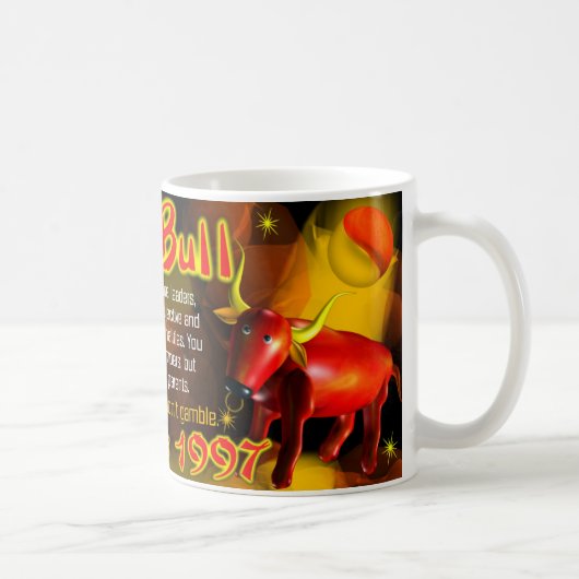 火Bullは1937年1997年を生まれます コーヒーマグカップ (右)