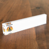 火Deptの炎 デスクネームプレート (側面)