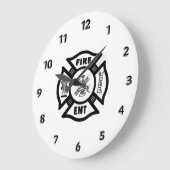 火Dept EMT ラージ壁時計 (傾斜)