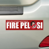 火Pelosi バンパーステッカー (車上)
