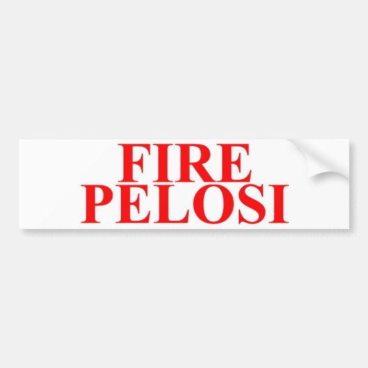 火Pelosi バンパーステッカー (正面)