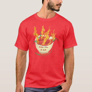火Tシャツのホットスパイシーピーパーズ Tシャツ