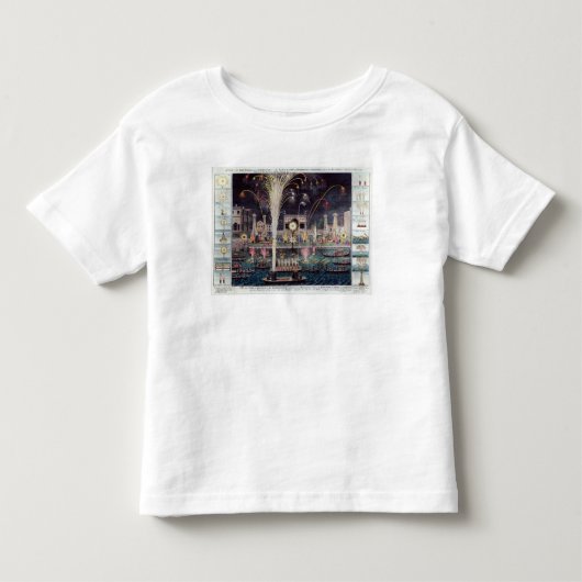 火workesおよび照明の概観 トドラーTシャツ (正面)