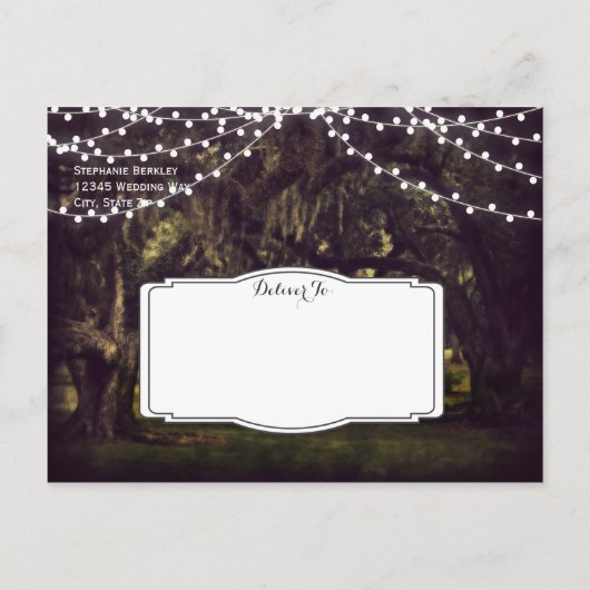 灯列オークツリー日付はがきを保存する 案内ポストカード (裏面)