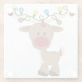 **灯列トナカイ**コースター ガラスコースター (裏面)