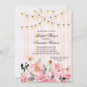 灯列フローラブライダルシャワー 招待状 (正面)