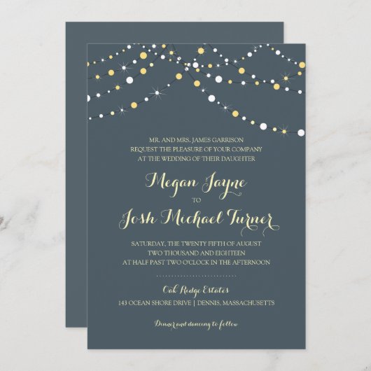 灯列 | 結婚s 招待状 (正面/裏面)