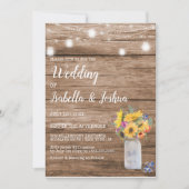 灯列 | Mason 結婚 Jarの 招待状 (正面)