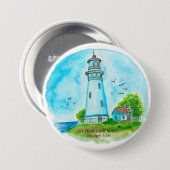 灯台あなたの光を輝かせMatthew 5:16 缶バッジ (正面&裏面)