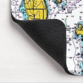 灯台が付いているJamestown RIの航海のな図表 マウスパッド (コーナー)