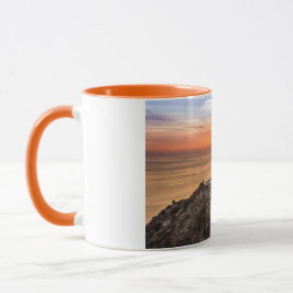 灯台での夕日 マグカップ