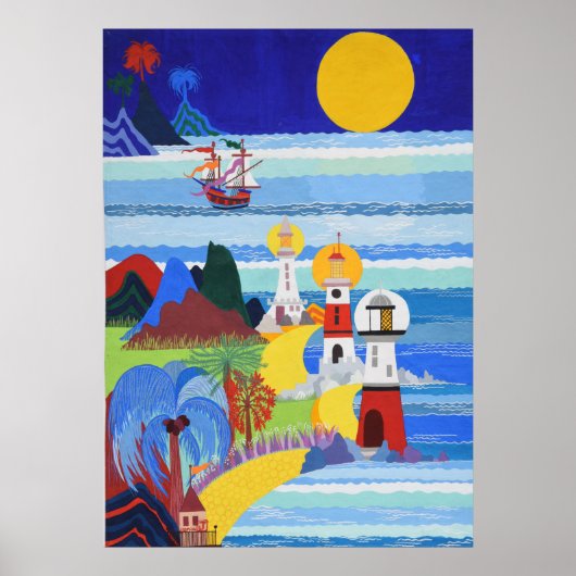 灯台とレオの船 ポスター (正面)
