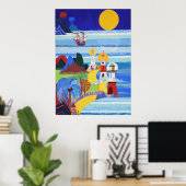 灯台とレオの船 ポスター (ホームオフィス)