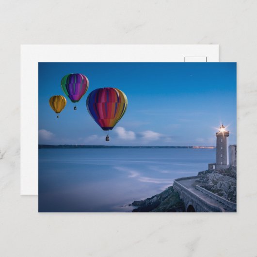 灯台と風船 ポストカード (正面/裏面)