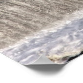 灯台に押し寄せる波 ポスター (角)