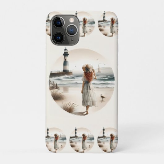 灯台のそばの海岸散歩 Case-Mate iPhoneケース (裏)