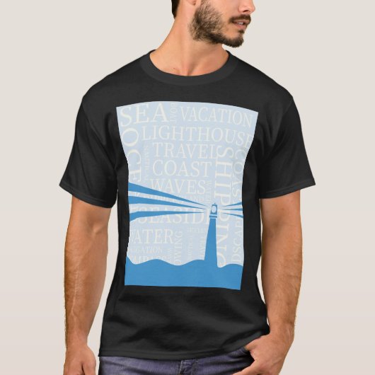 灯台のポスター Tシャツ (正面)