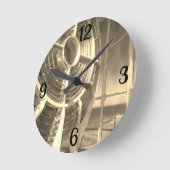 灯台の光 ラウンド壁時計 (傾斜)