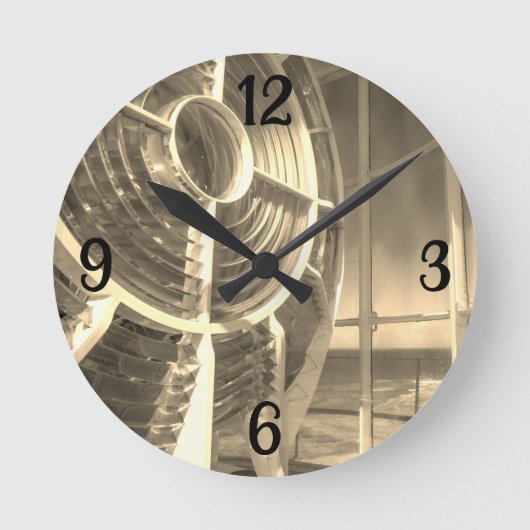 灯台の光 ラウンド壁時計 (正面)