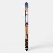 灯台の夕焼けスマホケース 海の風景 iPhoneケース (左側面)
