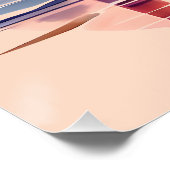 灯台の夕焼け海岸シーン ポスター (コーナー)