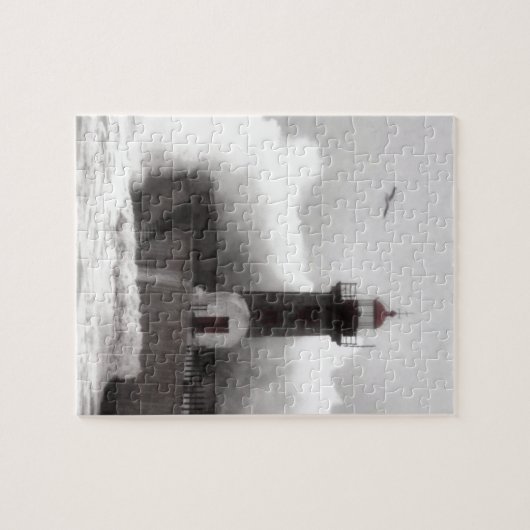 灯台の嵐 ジグソーパズル (横)