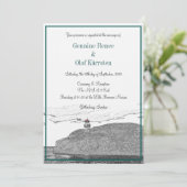 灯台の招待状 - スケッチ 招待状 (スタンド正面)