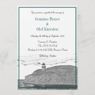 灯台の招待状 - スケッチ 招待状