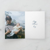 灯台の父の日パーソナライズドグリーティング カード (内部)