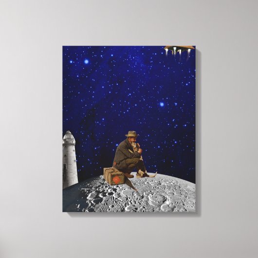 灯台の番人が家に帰ってきた キャンバスプリント (正面)