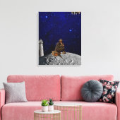 灯台の番人が家に帰ってきた キャンバスプリント (インサイチュ (リビング))