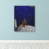 灯台の番人が家に帰ってきた キャンバスプリント (インサイチュ (ウッドフロア))