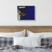 灯台の番人が家に帰ってきた キャンバスプリント (インサイチュ (寝室))