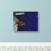 灯台の番人が家に帰ってきた キャンバスプリント (インサイチュ (ウッドフロア))