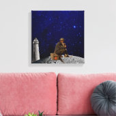 灯台の番人が家に帰ってきた キャンバスプリント (インサイチュ (リビング))