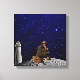 灯台の番人が家に帰ってきた キャンバスプリント
