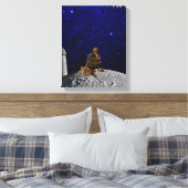 灯台の番人が家に帰ってきた キャンバスプリント (インサイチュ (寝室))