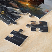 灯台の背景 ジグソーパズル (側面)