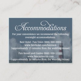 灯台の航海的な宿泊・受付案内カード エンクロージャーカード