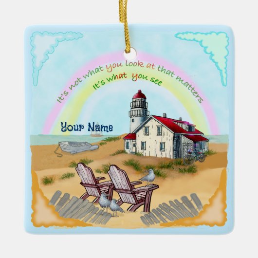 灯台の視点 セラミックオーナメント (正面)