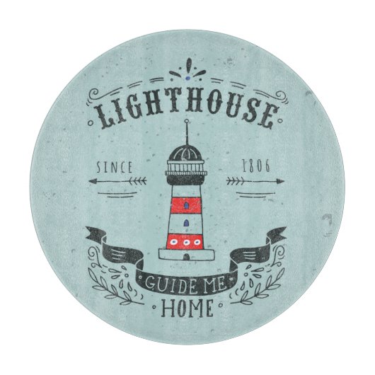 灯台は私を家ポスター導きます カッティングボード (正面)