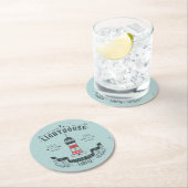 灯台は私を家ポスター導きます ラウンドペーパーコースター (インサイチュ)