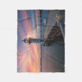 灯台は|のマリーナ、シンガポールを富くじで売ります フリースブランケット (正面)