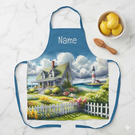 灯台を見下ろすコテージ エプロン