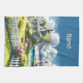 灯台を見下ろすコテージ キッチンタオル (横)